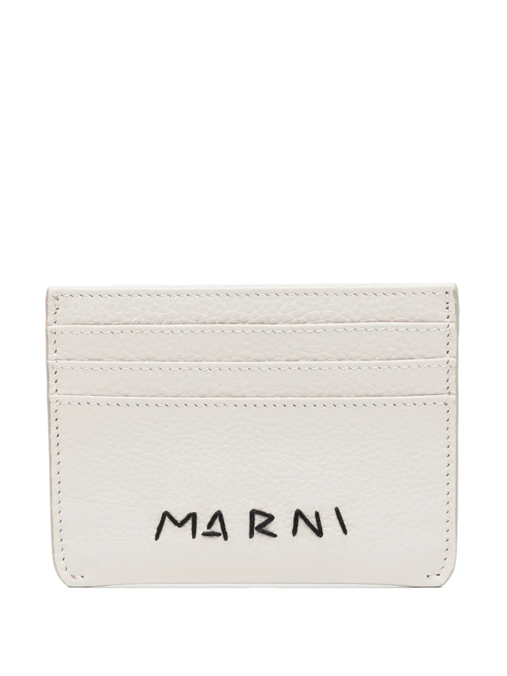 Marni logo embroidered cardholder
