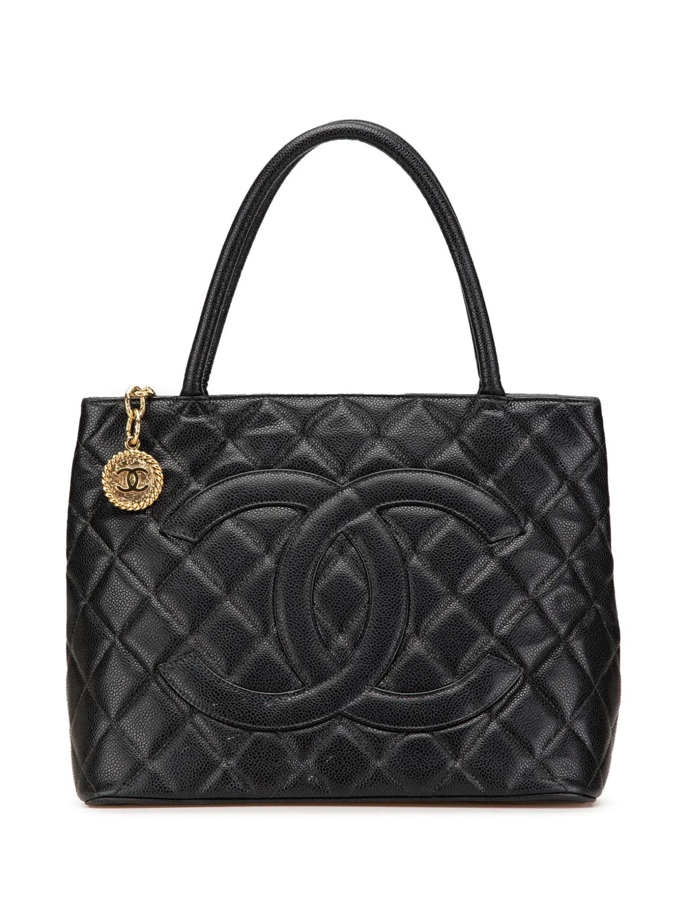 CHANEL 2004 2005 Caviar Medallion tote bag