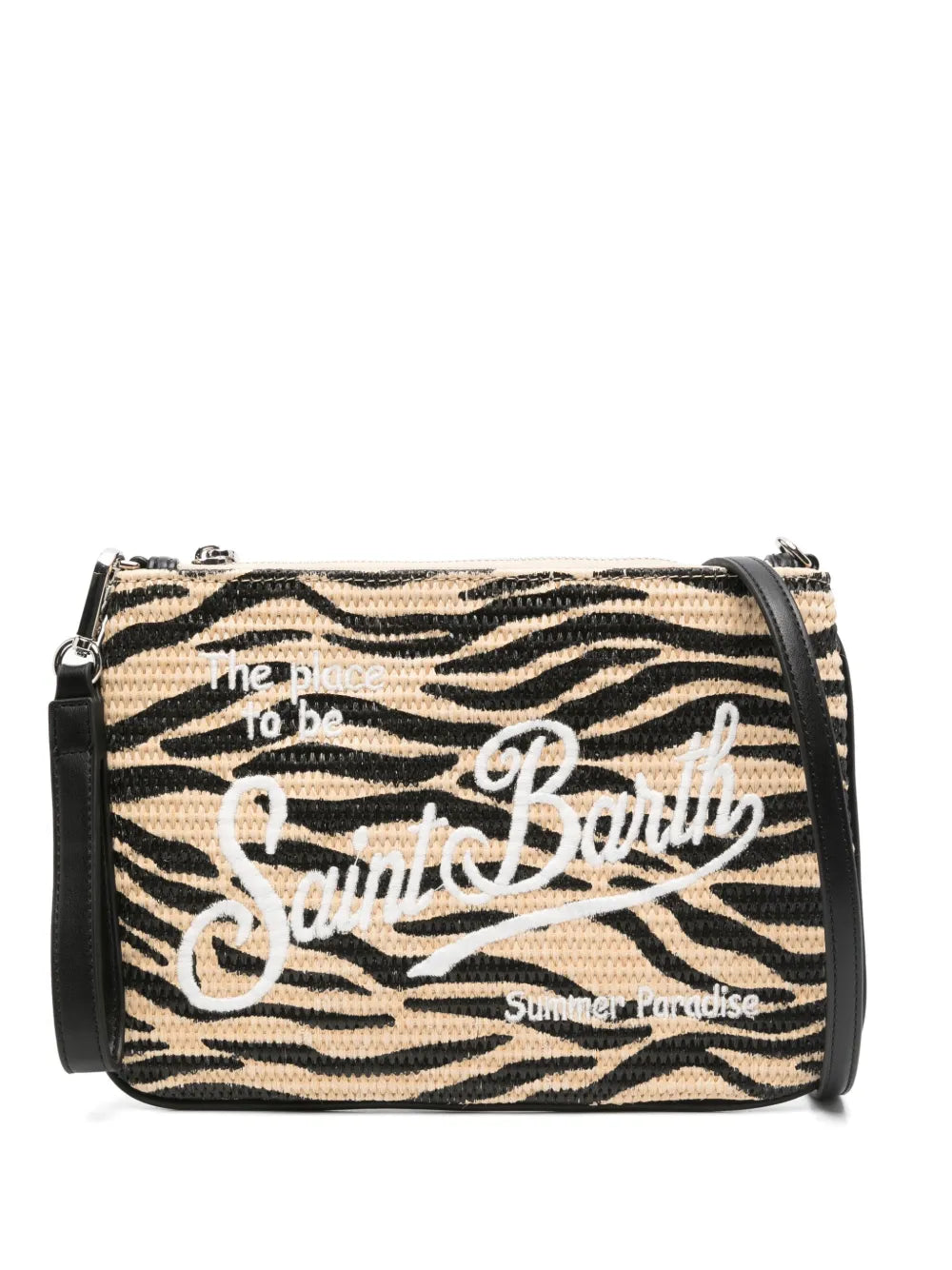 MC2 Saint Barth logo embroidered clutch bag