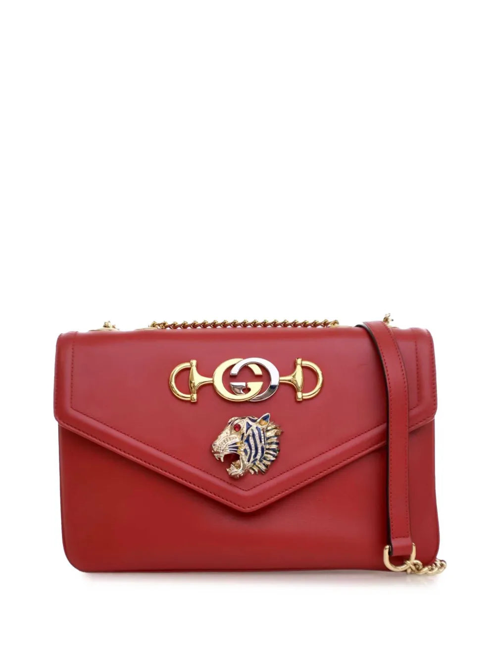 Gucci 2016 2024 Medium Leather Rajah crossbody bag