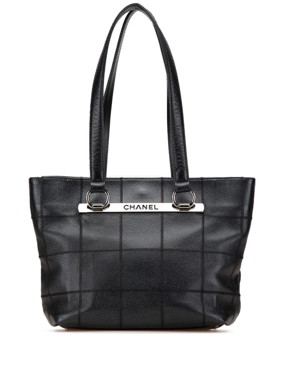 CHANEL 2005 2006 Caviar Choco Bar tote bag