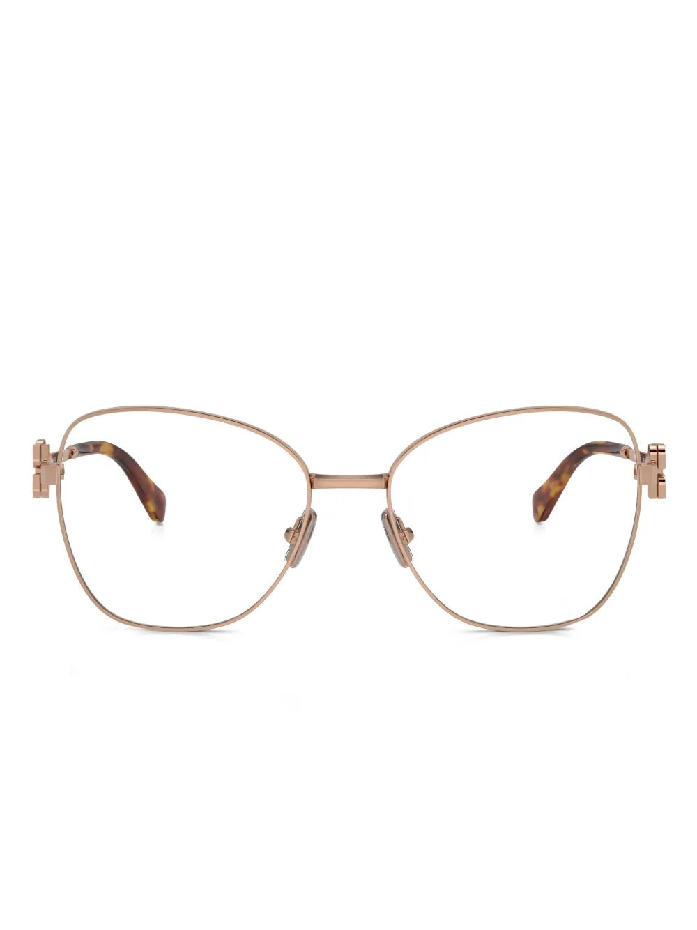 Miu Miu Eyewear cat eye metal frame glasses