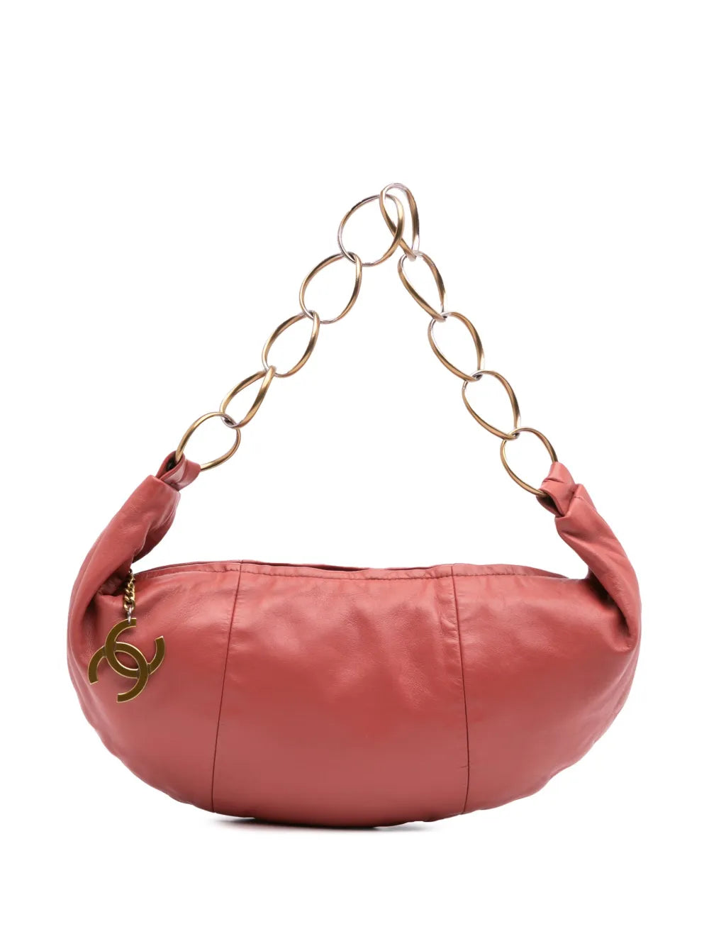 CHANEL 2002 2003 Lambskin CC Ring hobo bag