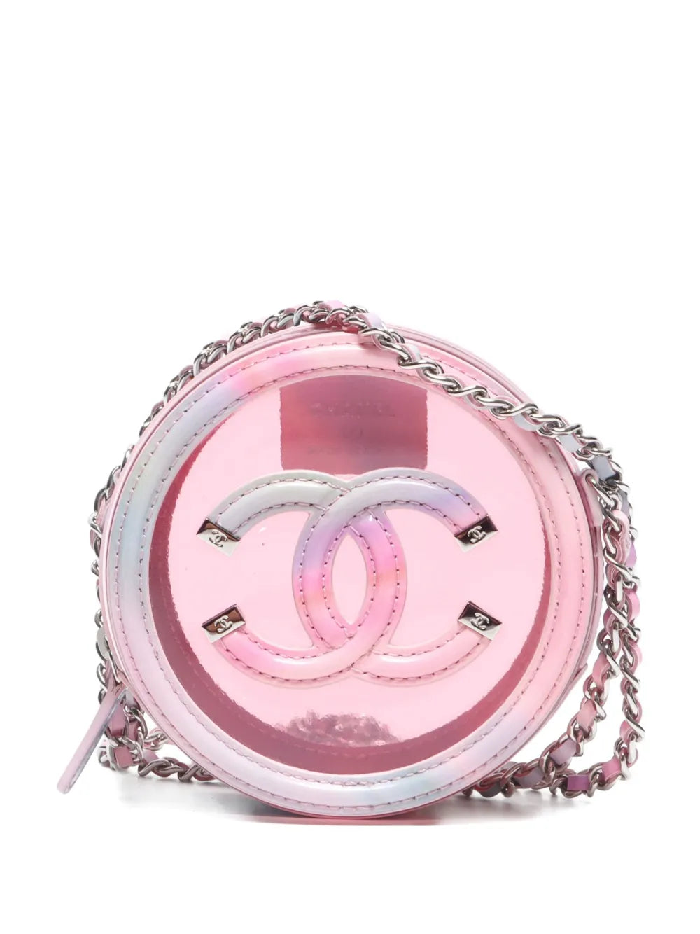 CHANEL 2020 2021 mini Round Filigree Chain shoulder bag