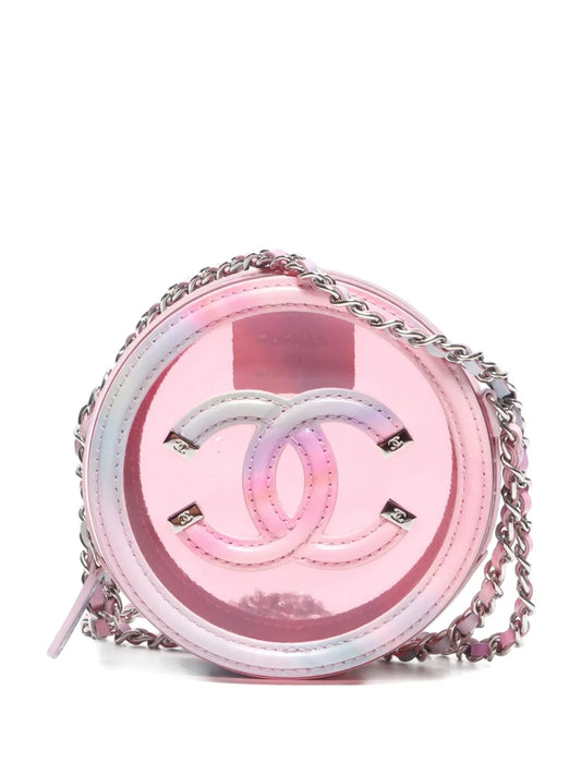 CHANEL 2020 2021 mini Round Filigree Chain shoulder bag