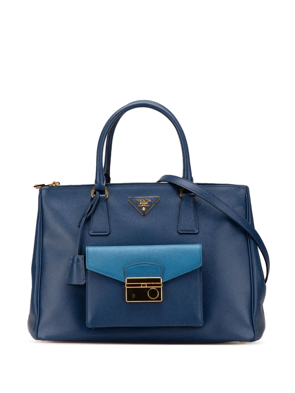 Prada 2000 2024 Saffiano Lux Galleria Double Zip Pocket satchel