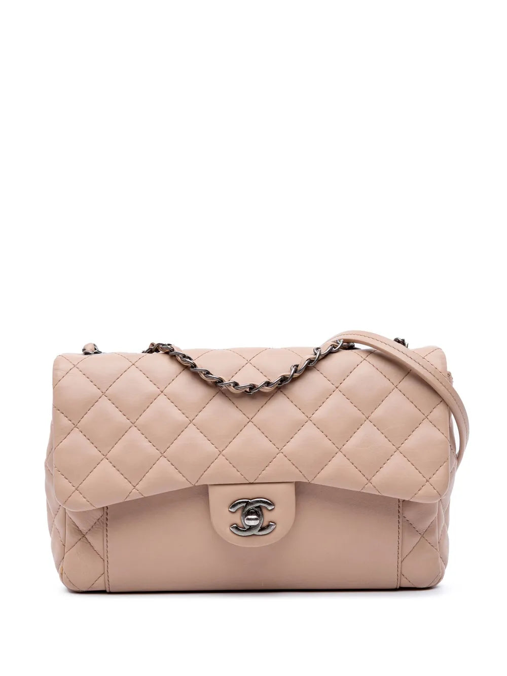 CHANEL 2015 2016 Medium CC Quilted Calfskin Single Flap shoulder bag