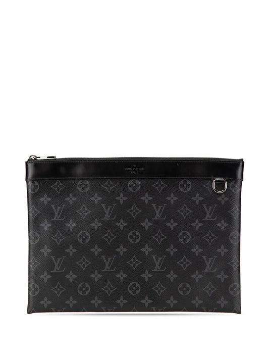 Louis Vuitton 2017 Monogram Eclipse Discovery Pochette GM clutch bag