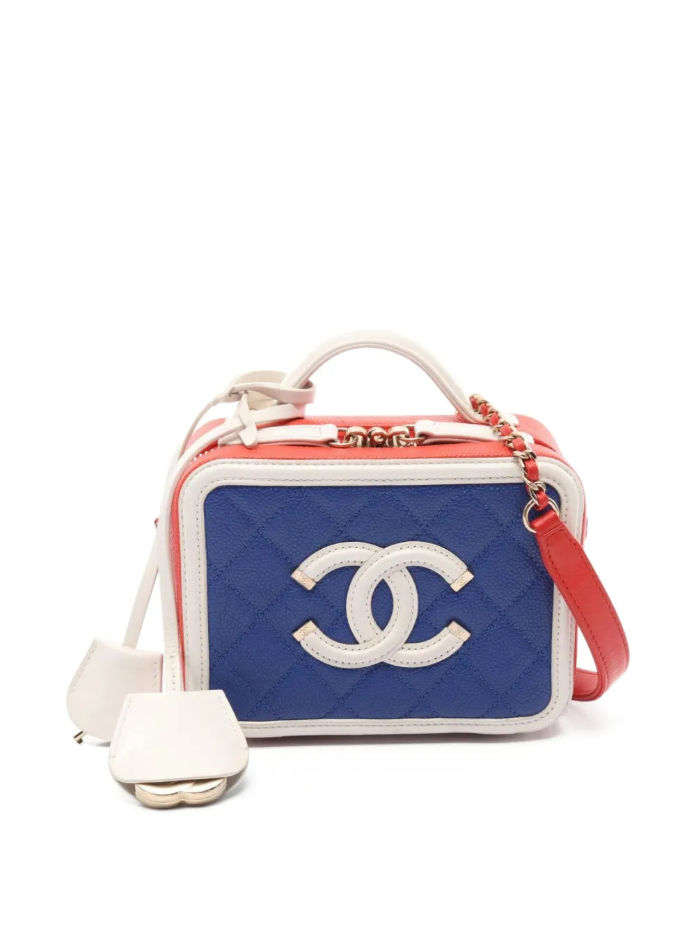 CHANEL 2019 CC Filigree two way vanity bag