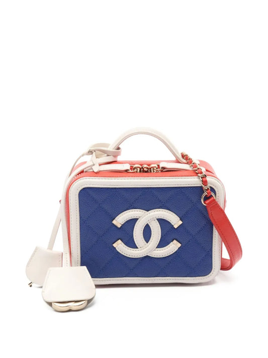 CHANEL 2019 CC Filigree two way vanity bag