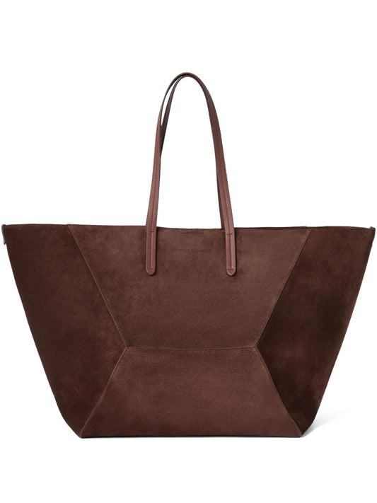 Brunello Cucinelli Duo suede tote bag