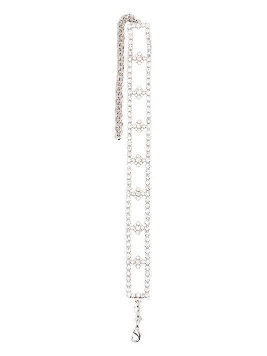 Alessandra Rich crystal embellished necklace