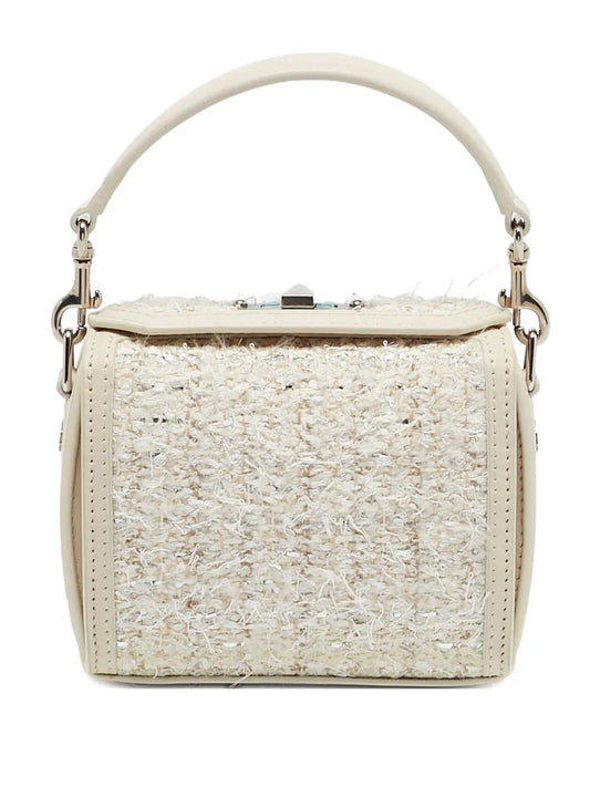 Alexander McQueen 2024 Box Nano tweed tote bag
