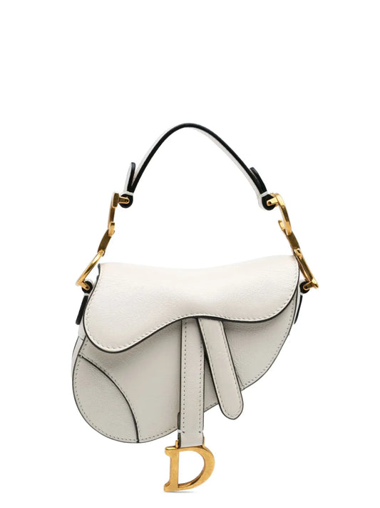Christian Dior 2021 Micro Goatskin Saddle satchel
