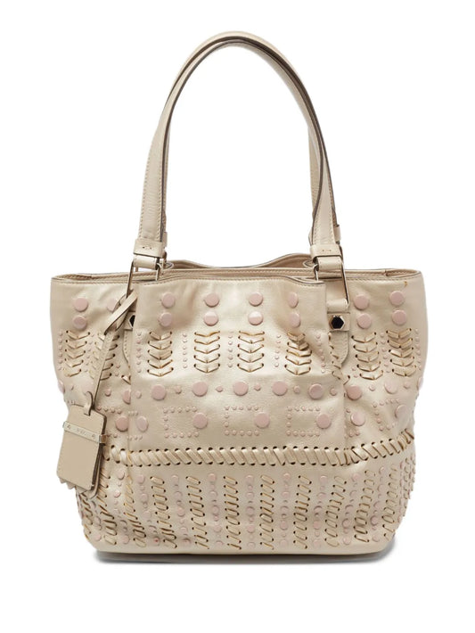 Tod's Vintage stud embellished tote bag