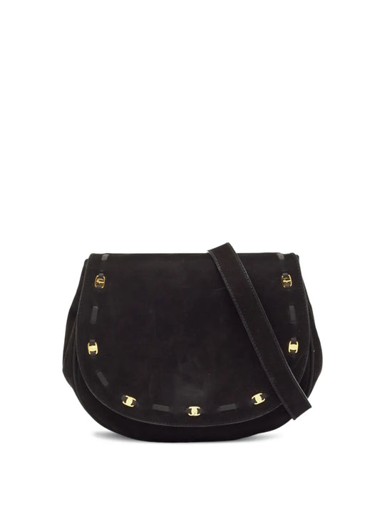 Ferragamo suede cross body bag