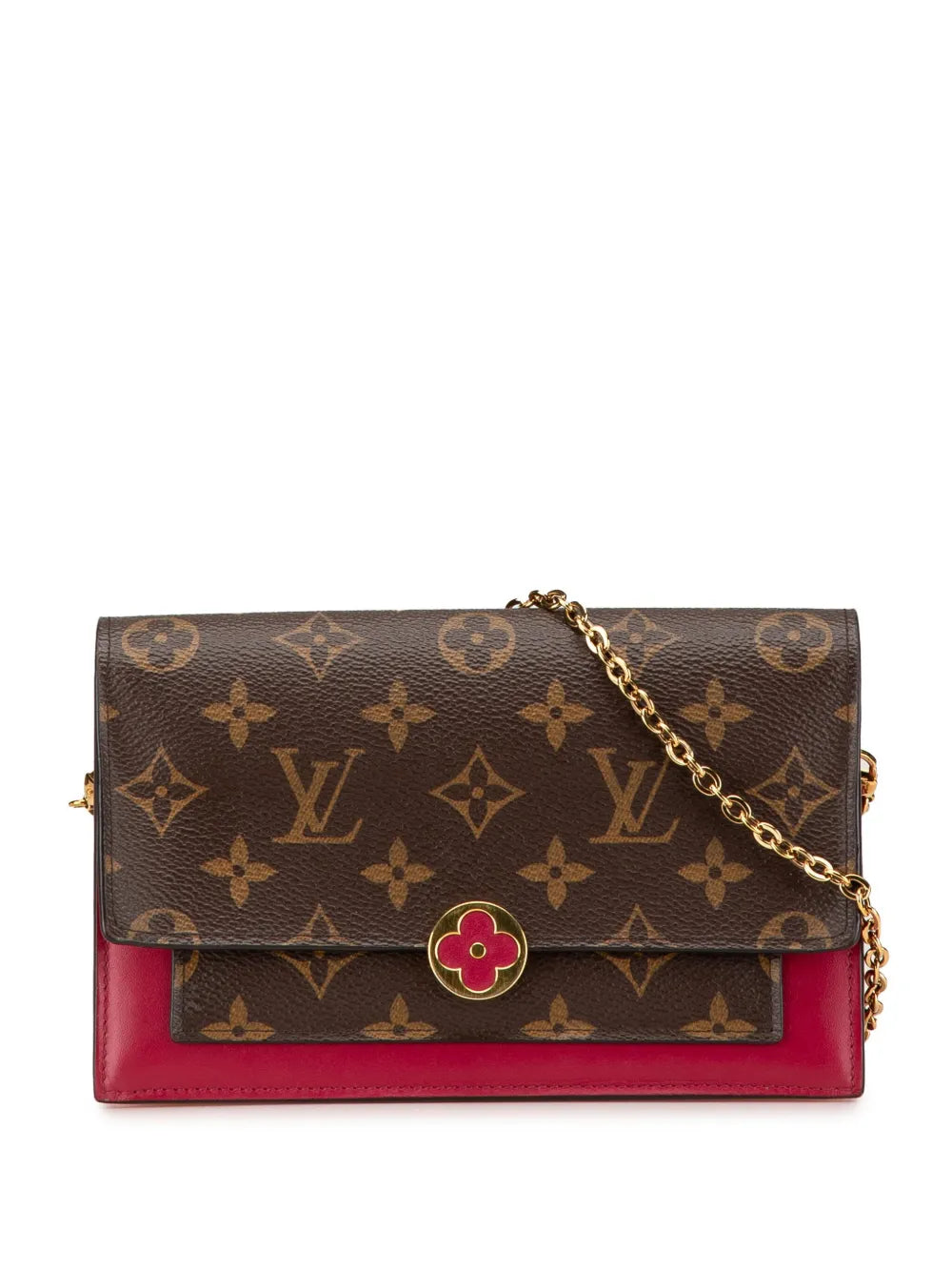 Louis Vuitton 2019 Monogram Flore Wallet On Chain crossbody bag