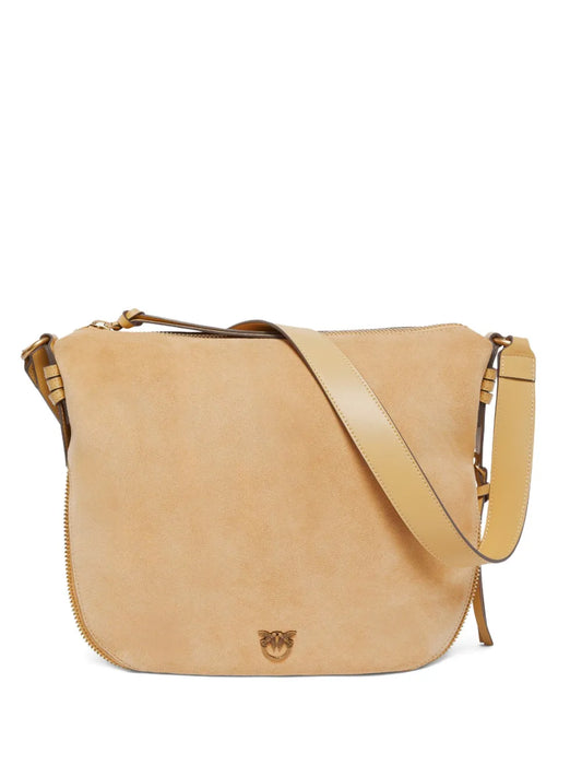PINKO suede zip fastening cross body bag