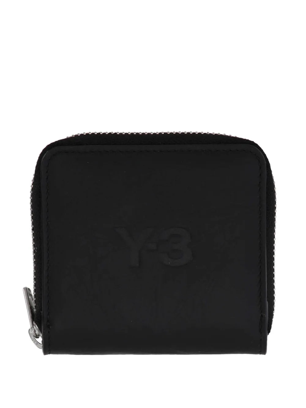 Y-3 logo debossed leather wallet