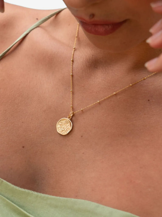 DOWER AND HALL Lucky Sixpence necklace