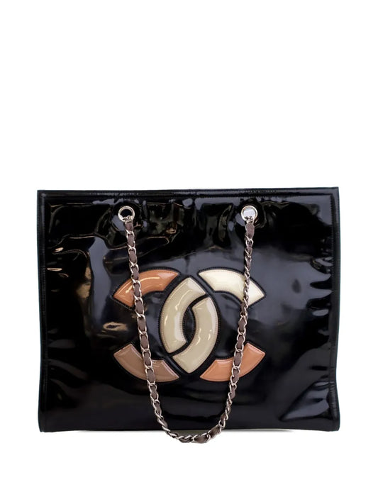 CHANEL 2011 Patent CC Lipstick tote bag