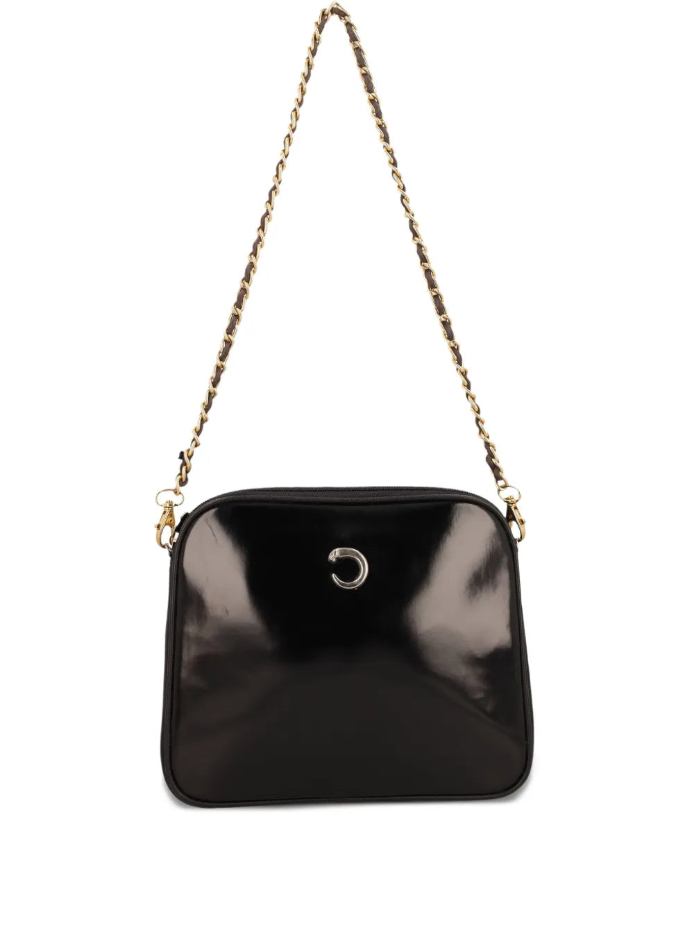 Cartier patent leather shoulder bag