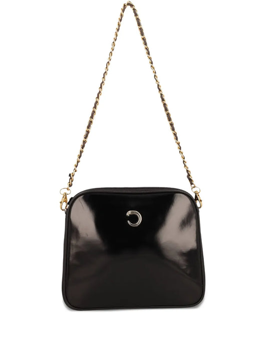 Cartier patent leather shoulder bag