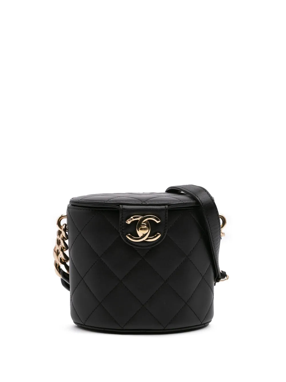 CHANEL 2019 Mini Lambskin Elegant Chain Vanity Case crossbody bag