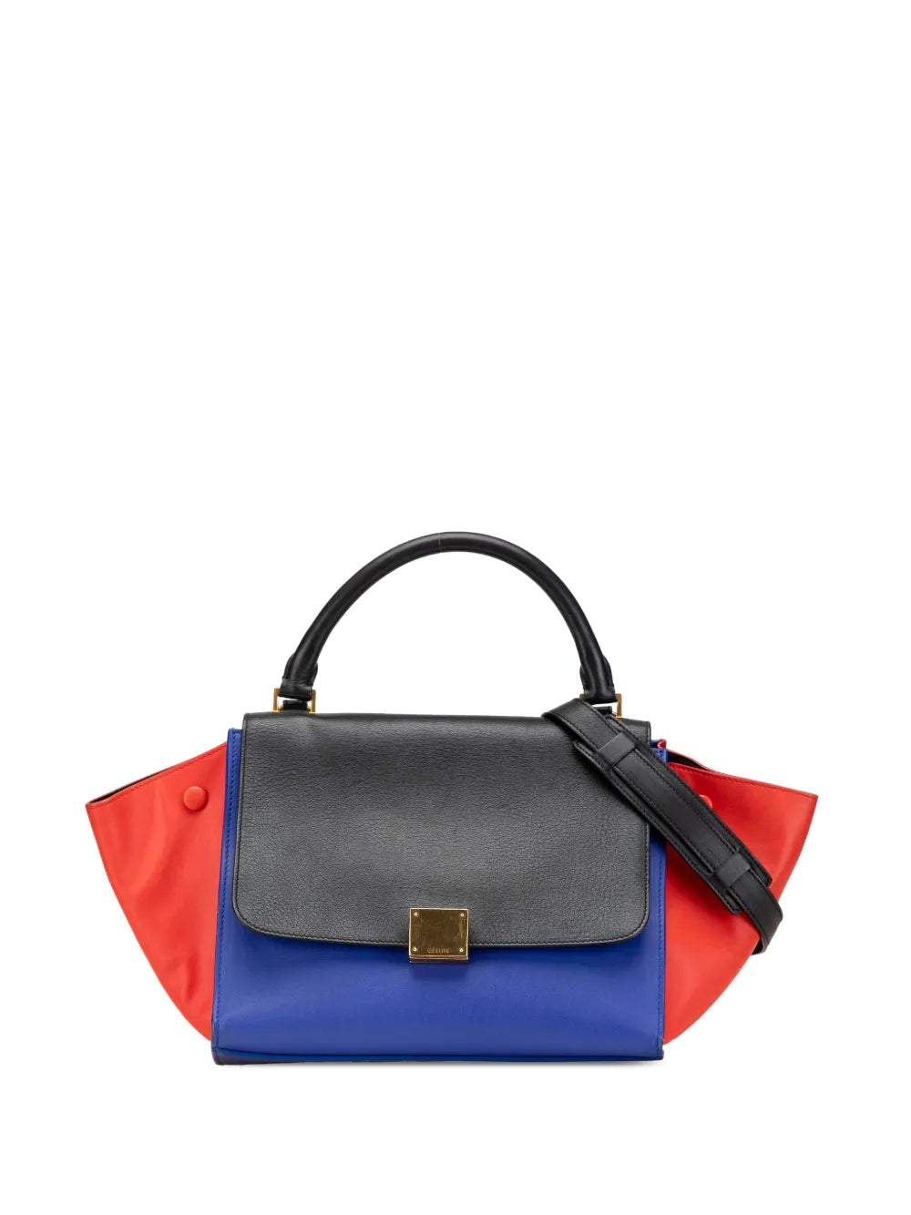 Céline 2014 Small Tricolor Leather Trapeze satchel