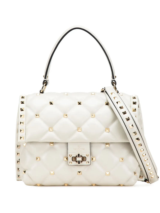 Valentino Garavani 2018 2024 Medium Nappa Candystud Top Handle satchel