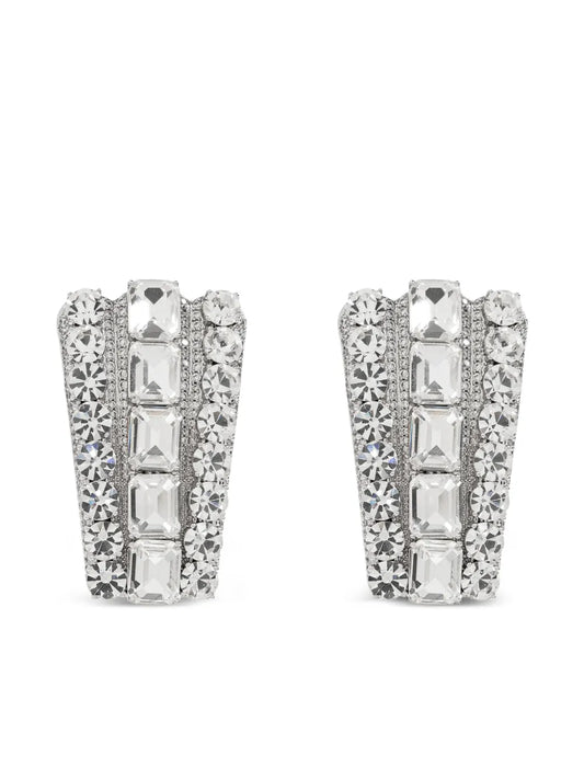 Self-Portrait crystal embellished earrings
