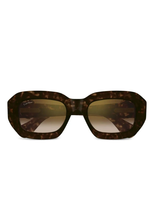 Cartier Eyewear geometric frame sunglasses