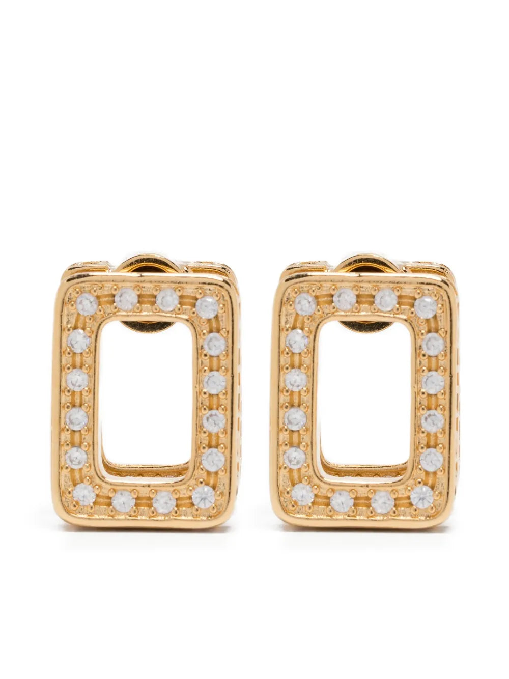 Marni square frame diamond earring