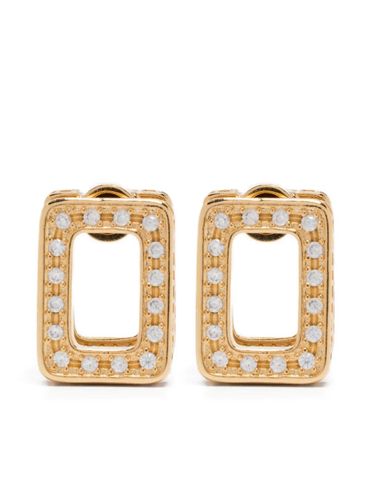 Marni square frame diamond earring