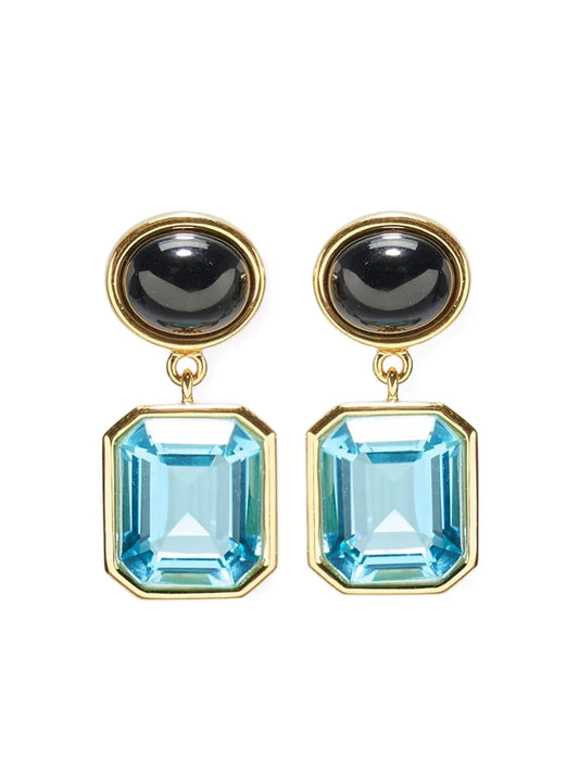 Lizzie Fortunato stone embellished earrings