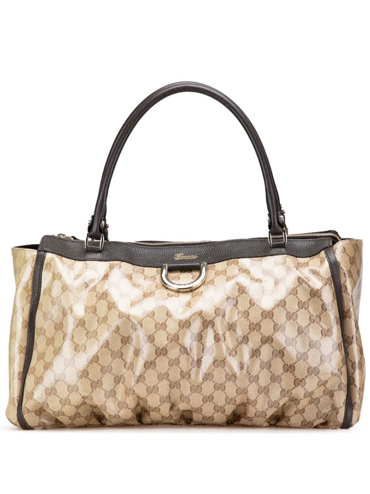 Gucci 2000 2015 Large GG Crystal Abbey D Ring tote bag