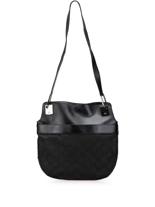 Gucci 2000 2015 GG Canvas and Leather shoulder bag