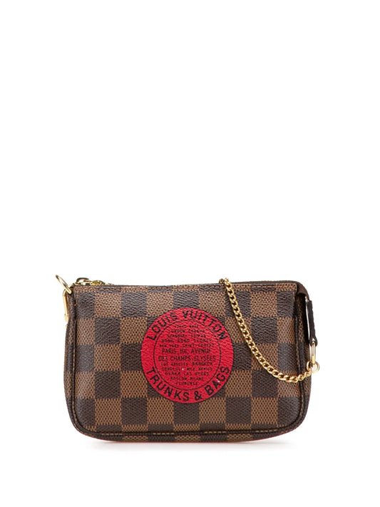 Louis Vuitton 2009 Damier Ebene Trunks and Bags Mini Pochette Accessoires handbag
