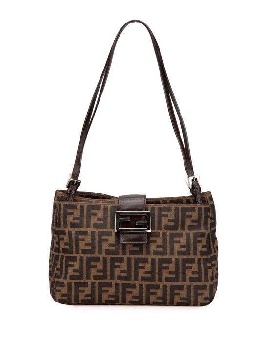 Fendi 2000 2010 Zucca Canvas shoulder bag