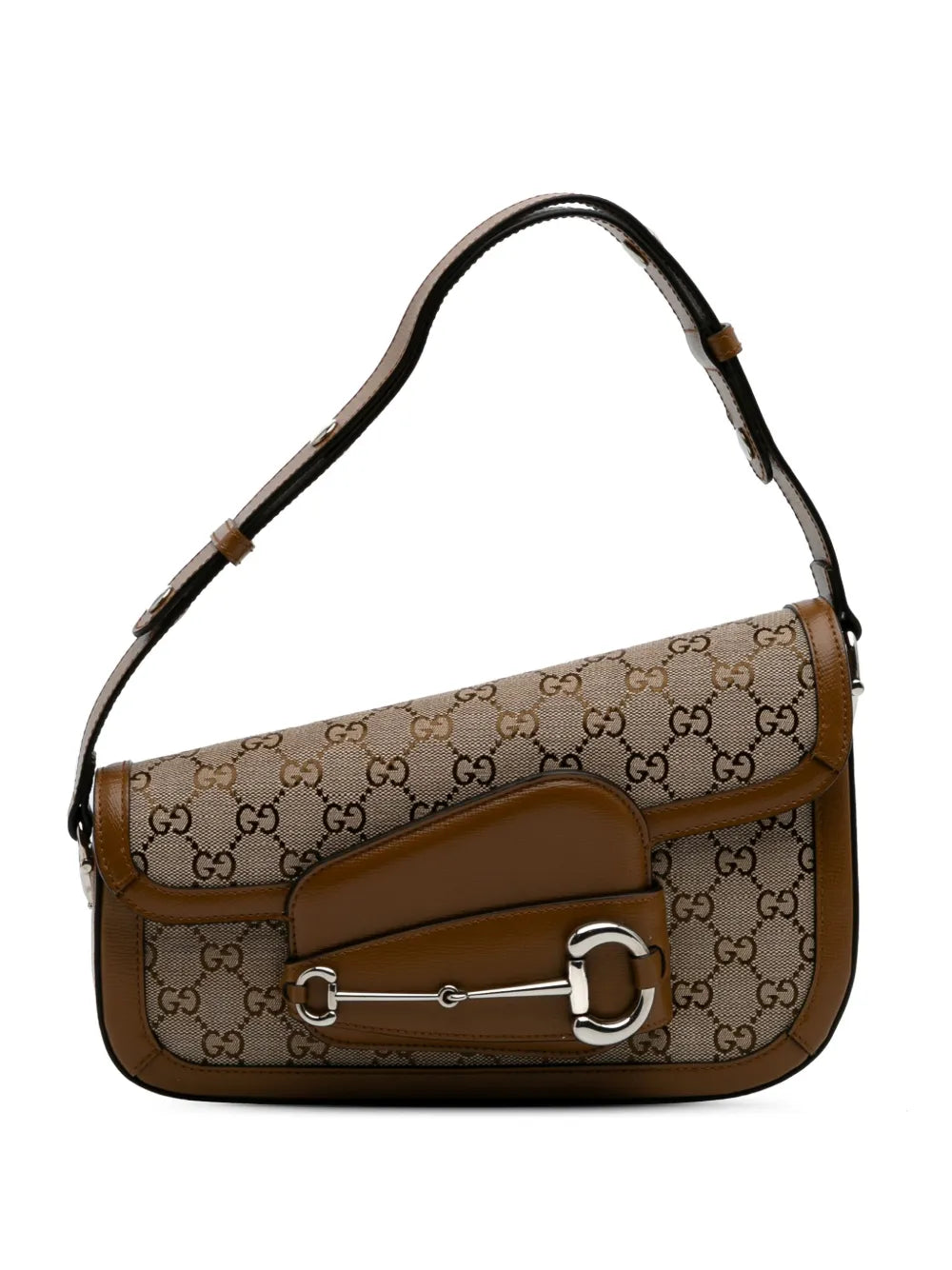 Gucci 2016 2024 GG Canvas Asymmetric Horsebit 1955 shoulder bag