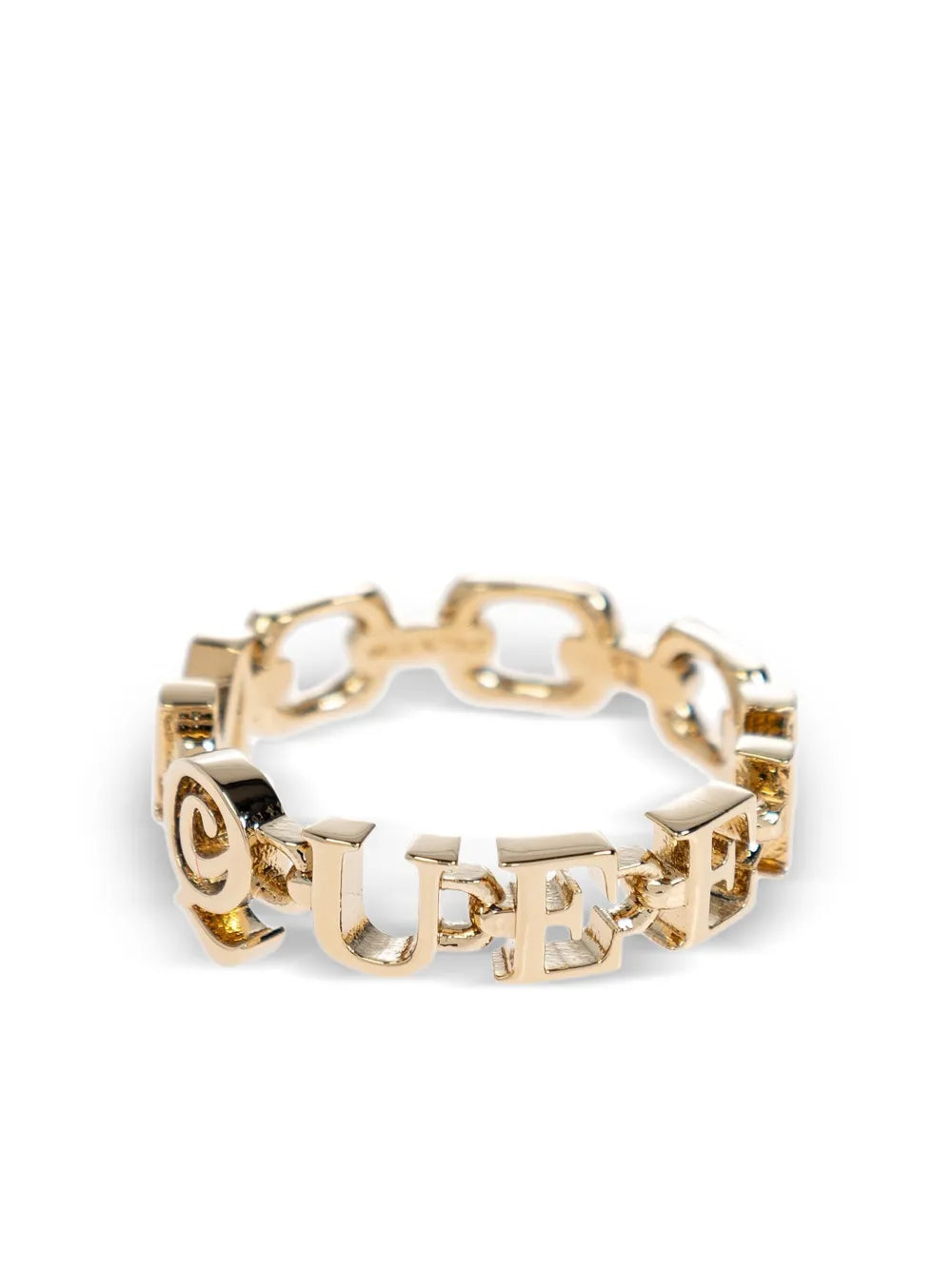 Alexander McQueen logo embellished ring