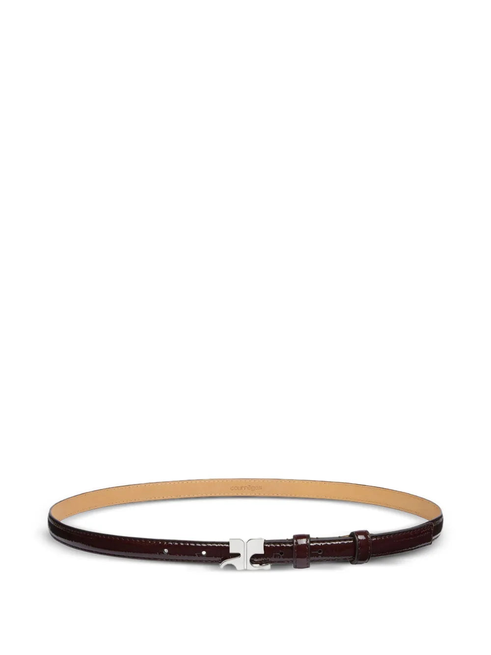 Courrèges AC buckle leather belt