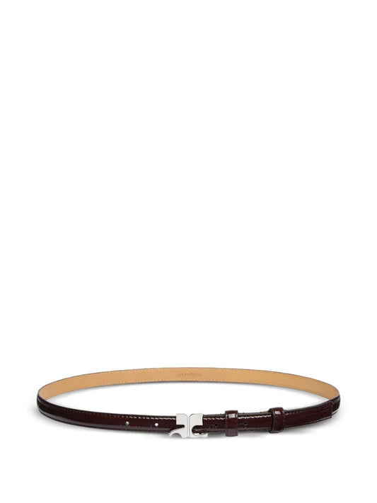 Courrèges AC buckle leather belt