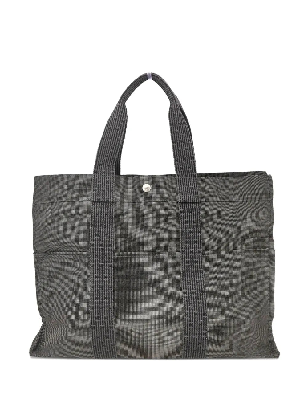 Hermès 1990 2000s Herline GM striped canvas tote bag