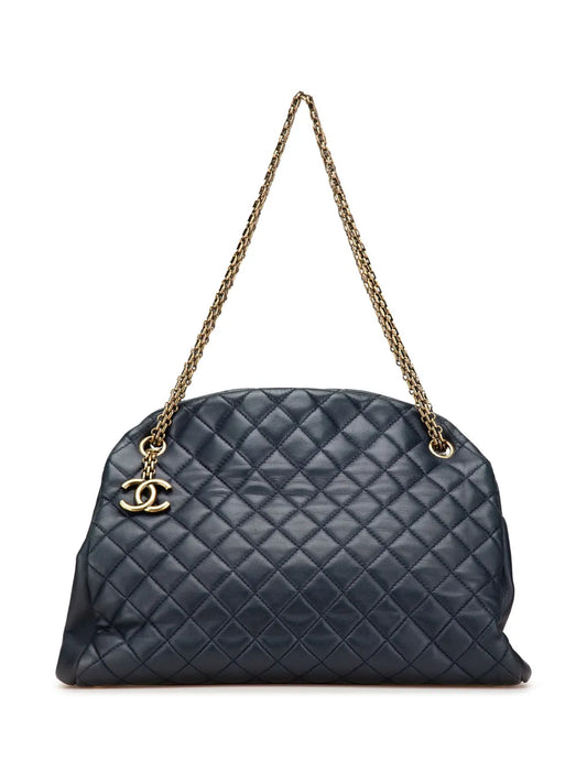CHANEL 2010 2011 Large Lambskin Just Mademoiselle Bowler Bag shoulder bag