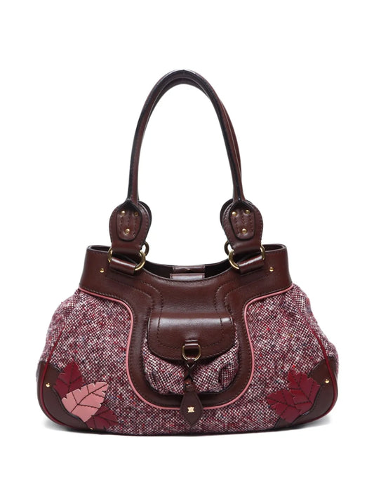 Céline 1990 2000 tweed shoulder bag