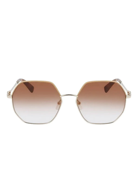 Longchamp geometric frame sunglasses