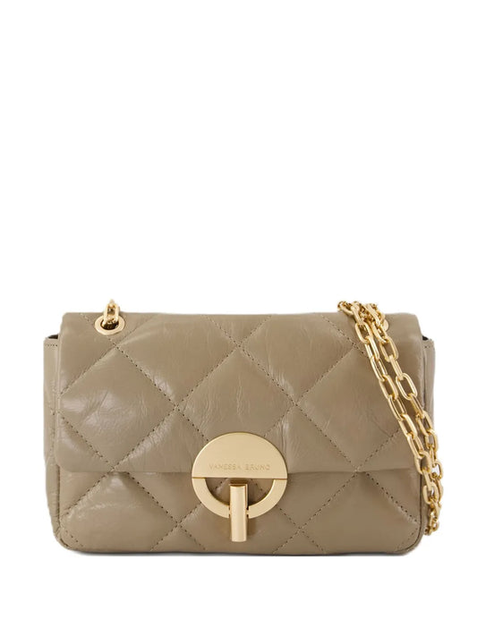 Vanessa Bruno Moon quilted chain crossbody bag