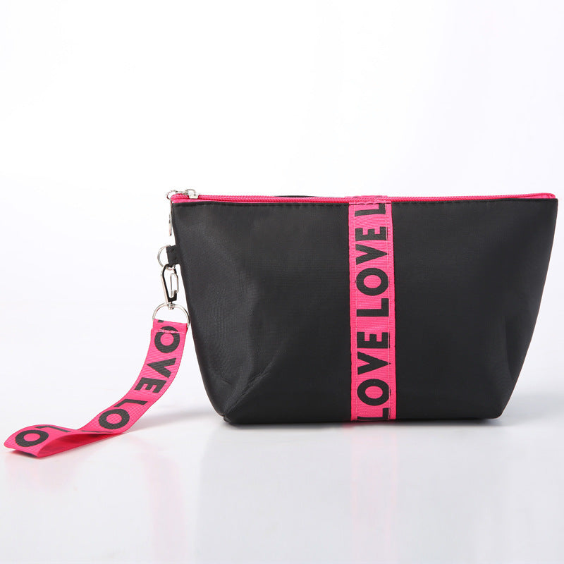 Women’s Flat Angle Makeup Bag – Nylon Cosmetic Organizer