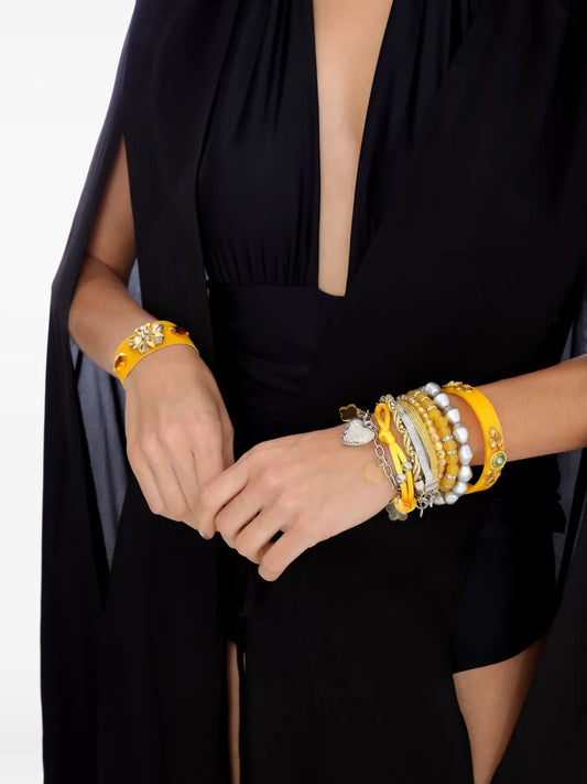 Amir Slama beaded flower bracelet